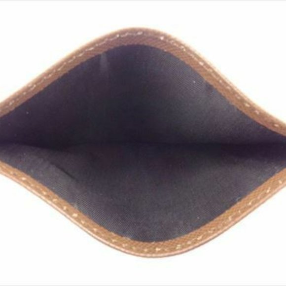 Authentic Prada Card Case Brown Beige Saffiano leather Woman unisex - Picture 3 of 8